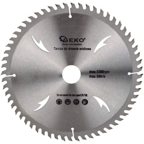 Lame de scie circulaire geko g78061 230 mm 60 dents