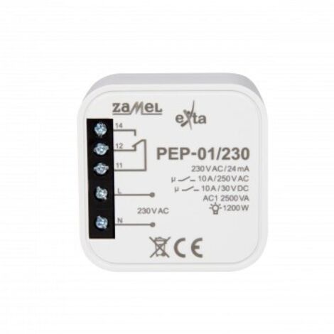 Relais électromagnétique 230V CA 10A – Contacts NO/NF – Isolation galvanique pour applications professionnelles - PEP-01