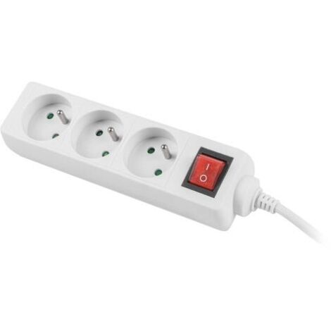 LANBERG PS1-03E-0150-W MULTIPRISE 1,5 M 3 SORTIE(S) CA INTÉRIEUR BLANC (1/5)