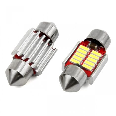 Ampoule LED CANBUS 4014 10 SMD Festoon C5W C10W C3W 31 mm Blanc 12 V 24 V AMIO-02188 (1/2)