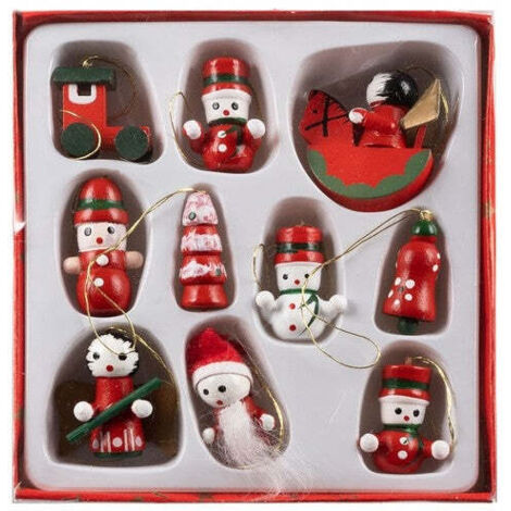 Boules de noelpendentifs darbre 10 pcs ruhy 22943 (1/5)