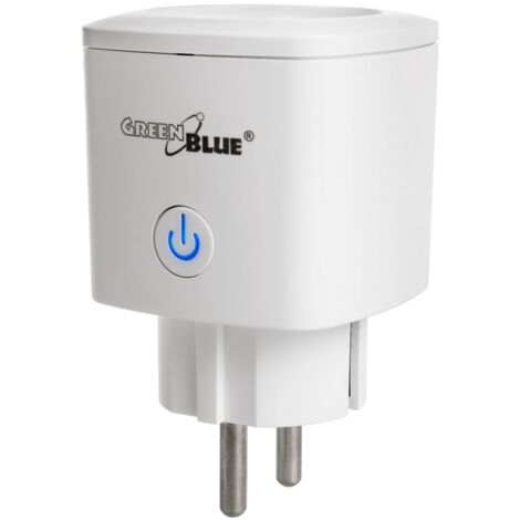 Prise télécommandée WiFi GreenBlue, Android/iOS/Alexa/Google Home, conso énergétique. Énergie, minuterie, max 3680W, type F, GB720 F (1/5)