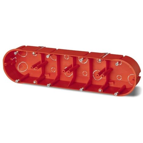 Boîte d'encastrement PK-4x60, pour murs en plaques de plâtre, orange (1/4)