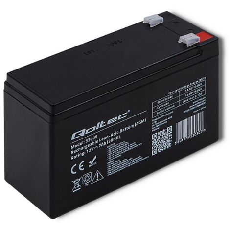 Batterie Qoltec 53030 AGM 12 V 7Ah maximum 105A (1/5)