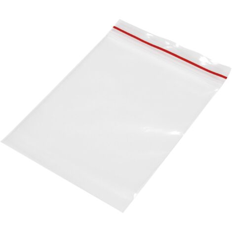 SACHETS À FERMETURE ÉCLAIR 150X250MM TRANSPARENTS (100) (1/5)