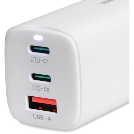 iBOX C-65 Blanc, chargeur universel GaN 65W (1/5)