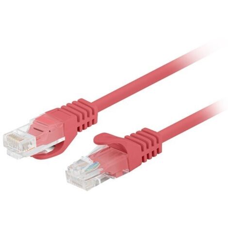 CORDON DE RACCORDEMENT CAT.6 UTP 1,5 M ROUGE FLUKE PASSED LANBERG LOT DE 10 (1/2)