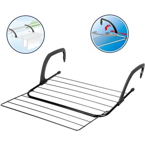 Séchoir à linge pliable pour radiateur, balcon, 50 cm, extensible BRUNBESTE BB-3900 (1/5)