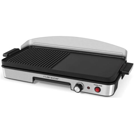 Plancha électrique 1900 W avec Power Zone – Surface de cuisson 1285 cm² – Plaque en fonte d'aluminium – Entretien facile lave-vaisselle – Riviera & Bar (1/4)