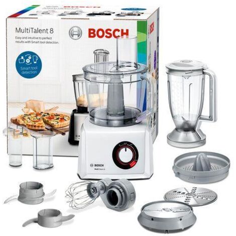 Bosch multitalent 8 robot de cuisine 3,9 l translucide, white balance intégrée 1100 watt