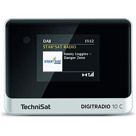 TechniSat DIGITRADIO 10 C Radio de table DAB+, FM Bluetooth avec télécommande, fonction réveil noir,argent Y371262 (1/7)