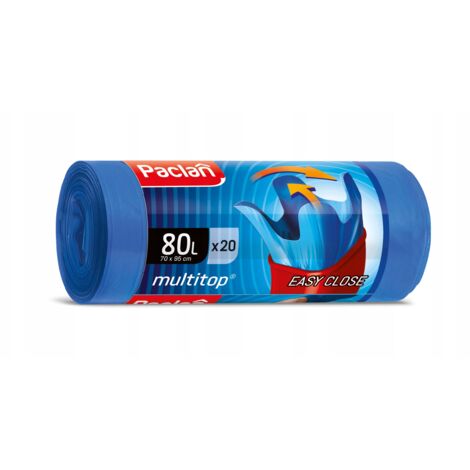 Sacs poubelles Paclan Multitop 80 l, 20 pièces, 134421