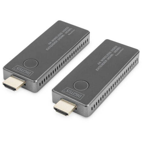 Digitus DS-55323 Set de transmission sans fil HDMI 30 m 3840 x 2160 Pixel afficheur LED intégré, variante mobile (1/3)