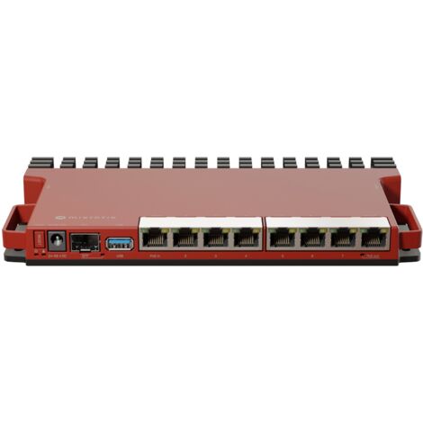 Routeur filaire Mikrotik L009UiGS-RM 2,5 Gigabit Ethernet. Rouge. (1/4)