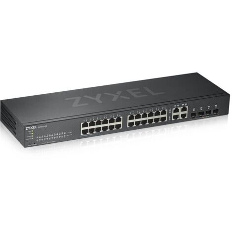 Zyxel GS1920-24V2 Géré Gigabit Ethernet (10/100/1000) Noir (1/4)