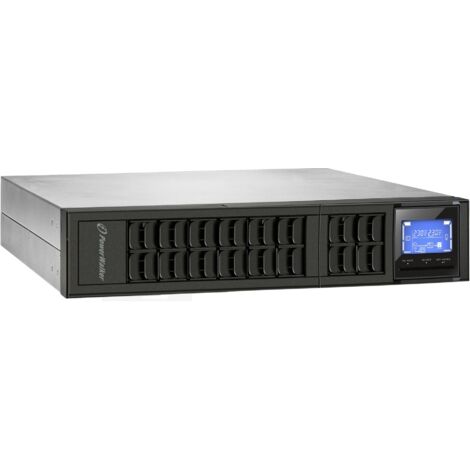 PowerWalker VFI 1000CRM LCD Double conversion (en ligne) 1 kVA 800 W 3 prise(s) CA (1/2)