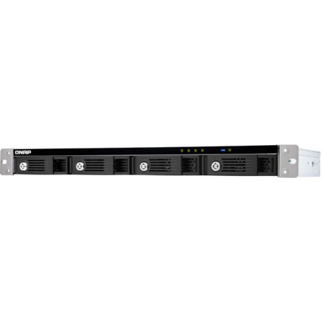 QNAP TR-004U Boîtier de disques de stockage Boîtier disque dur/SSD Noir, Gris 2.5/3.5" (1/5)