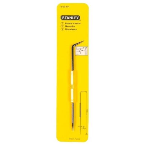 Pointe à tracer Stanley 0-03-601 190 mm Acier chrome-vanadium 4 mm (1/2)