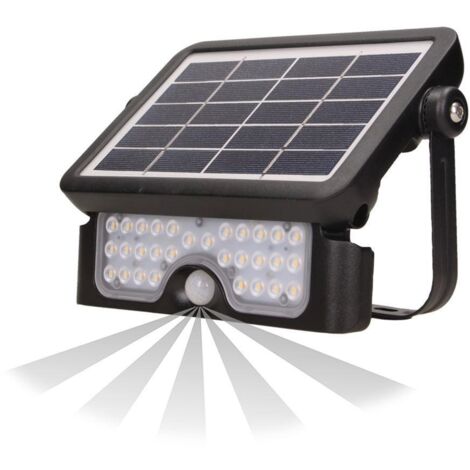 Projecteur solaire LUX LED 5W avec détecteur de mouvement 4000K noir (1/5)