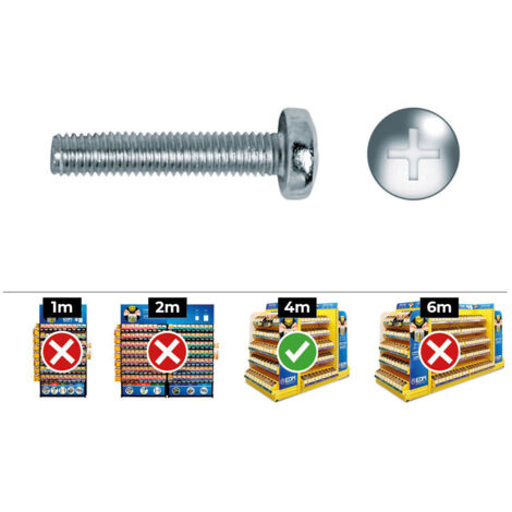 Celo 500 vis Phillips 4x30 mm finition zinc argent (1/3)