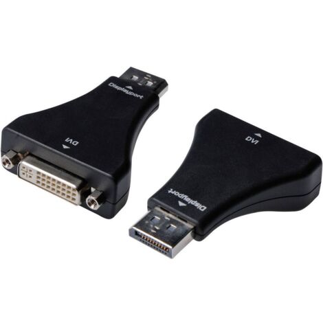 Adaptateur DisplayPort, DVI Digitus AK-340603-000-S [1x DisplayPort mâle - 1x DVI femelle 24+5 pôles] noir X46533 (1/4)