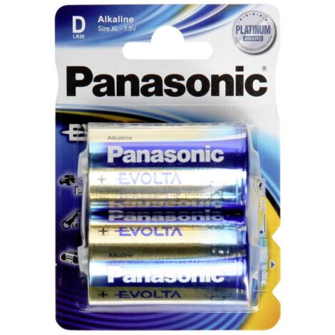 Panasonic Evolta LR20EGE - Pile 2 x D - alcaline