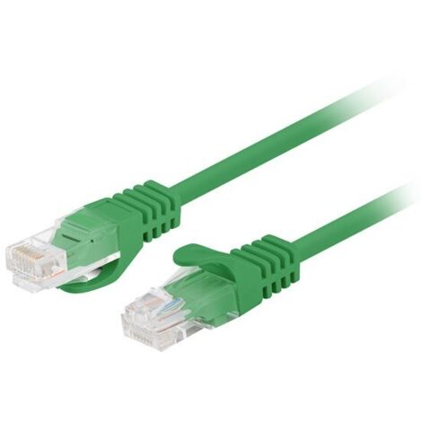 Lot de 10 cordons de raccordement Fluke Passed Lanberg cat.6 UTP 1 m vert (1/2)