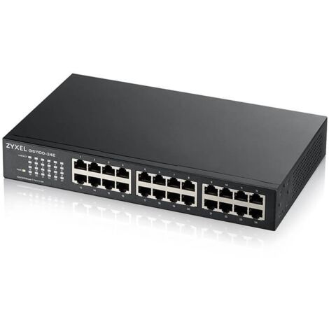 Zyxel GS1100-24E Gigabit Ethernet non géré (10/100/1000) noir (1/4)