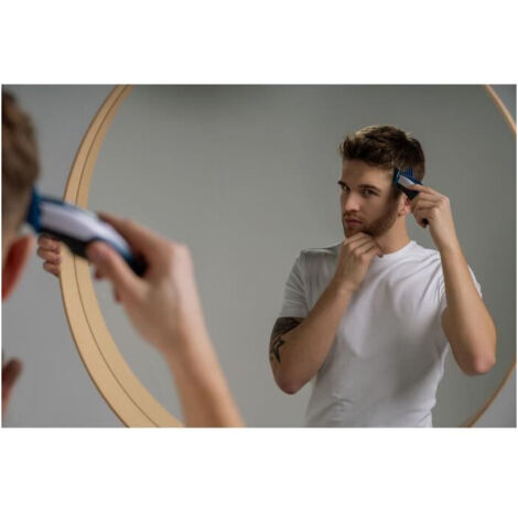 Tondeuse a cheveux - WAHL - COLOR PRO CORDLESS - 3,5 W - 8 sabots - Autonomie : 60 min - Bleu / Gris (1/5)