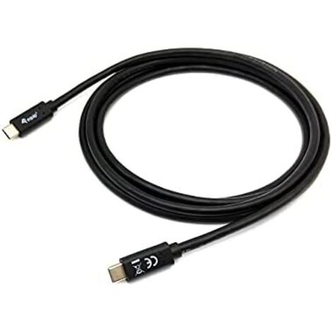 Câble usb-c mâle usb-c mâle usb 3.2 2m transfert 5g 3a couleur noir (1/2)