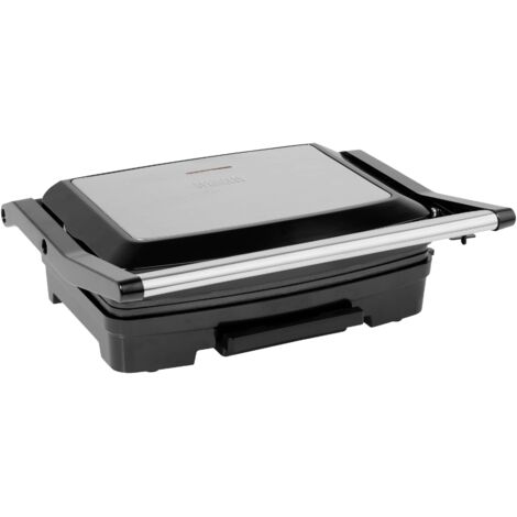 Princess Kompakt électrique Grill à contact revêtement anti-adhésif, voyant lumineux, protection contre la surchauffe noir D608352