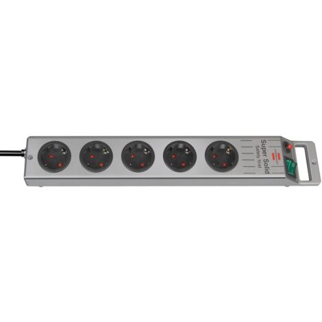 Super-Solid-Line Multi-Base Silver (8 douilles) BRENNENSTUHL 1153340118