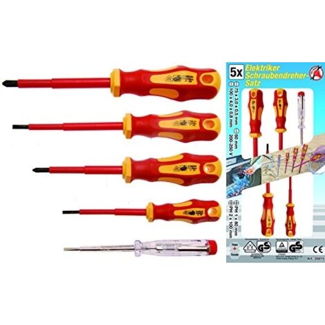 Jeu de tournevis bgs diy 5 pieces bicomposant VDE (1/5)