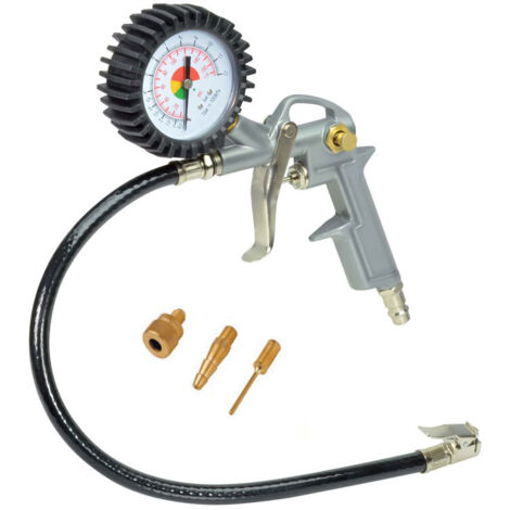 Stanley – Kit de 4 outils pneumatiques pour compresseur d'air – Embouts de gonflage pour pneus de vélo et ballons – 3 aiguilles incluses