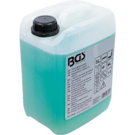 Bgs Technic – Nettoyant intérieur véhicule 5 l – Élimine taches sur textiles, cuir et plastiques – Utilisation pure ou diluée – 74418