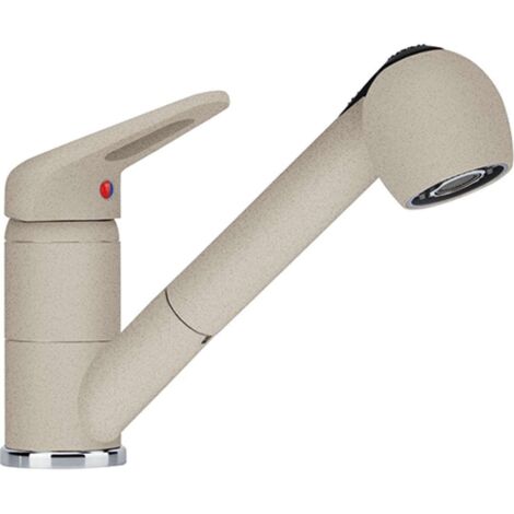Franke – Mitigeur de cuisine avec douchette extractible – Finition Sahara – Rotation 120° – Débit 10,3 l/min – Installation pose libre (1/3)
