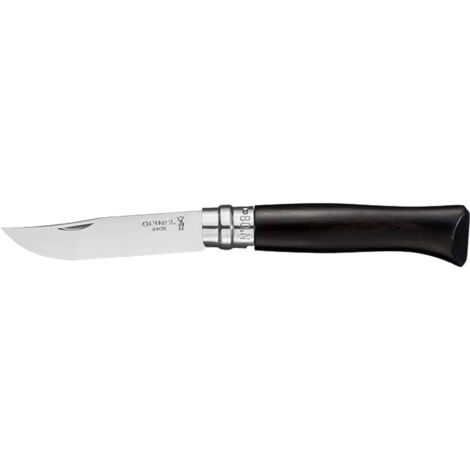Opinel N°8 Ébène - Lame finition poliglace et manche en Ébène