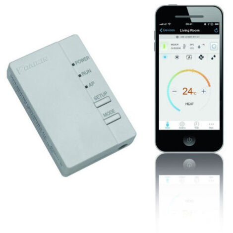 DAIKIN Contrôleur de climatisation à distance BRP069B42 – Compatible avec plusieurs unités – Application mobile pour contrôle optimisé – Détection de dysfonctionnements