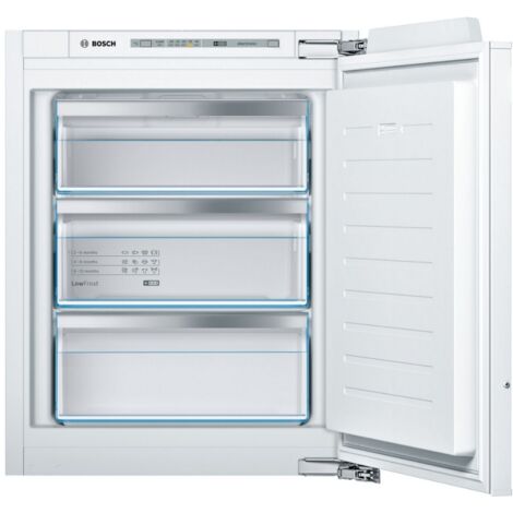 Bosch – Congélateur vertical 72L – Classe énergétique E – 36 dB – Système Low Frost – 71,2 x 55,8 x 54,5 cm