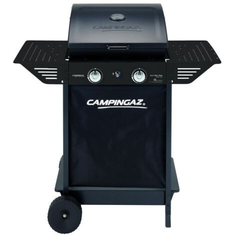 Barbecue à gaz 2 feux en acier avec roues et couvercle avec thermomètre XPERT 100 L PLUS