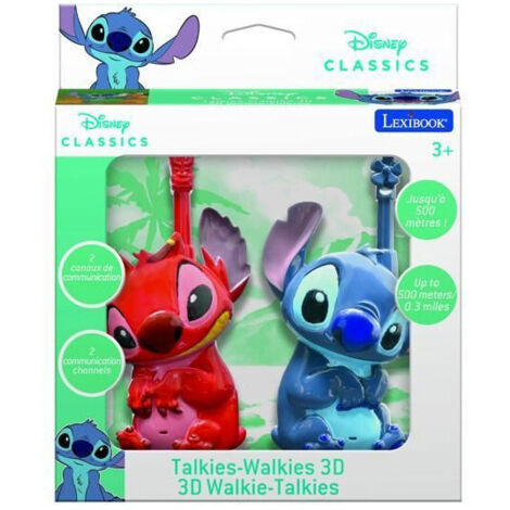 Talkies-walkies - LEXIBOOK - Stitch 3D - Portée 500 m - 2 canaux - Design 3D (1/3)
