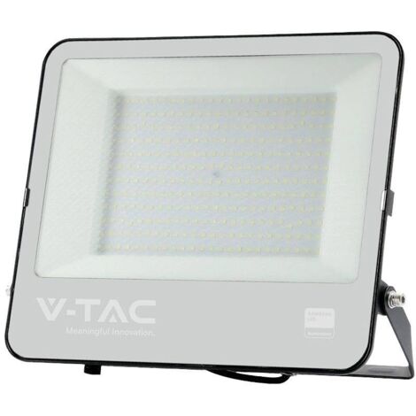 Projecteur LED SMD Samsung V-TAC 200 W, câble de 1 m, noir, blanc naturel, IP65