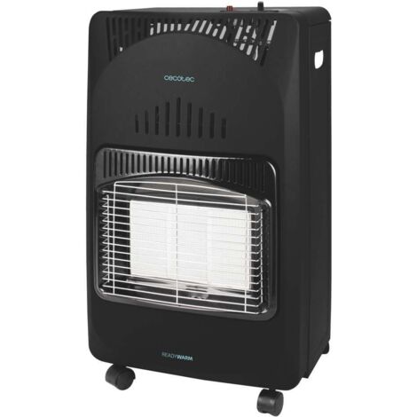Cecotec – Chauffage d’appoint au gaz 4,2 kW – Thermostat ajustable 3 niveaux – Pliable avec 4 roues multidirectionnelles – Pour espaces extérieurs