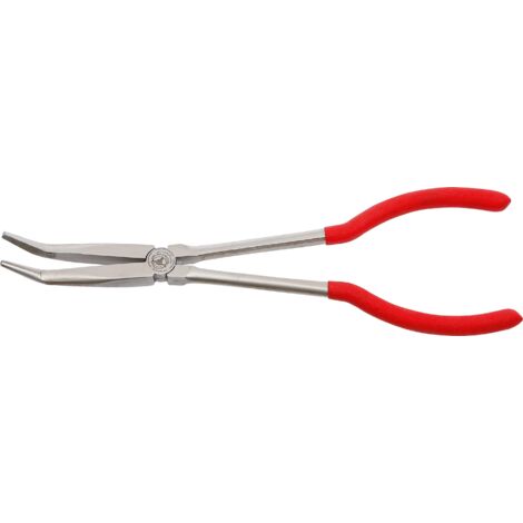 BGS TECHNIC 411 LONGUE PINCE A BEC COUDEE 45 DEGRES LG 280 MM
