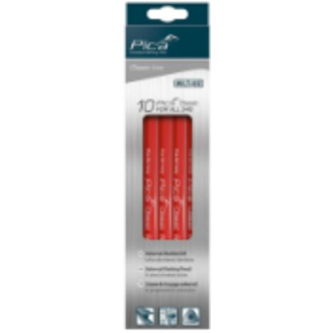 Crayon Universel Triangulaire PICA 23cm (x10) pour Artisans (1/2)