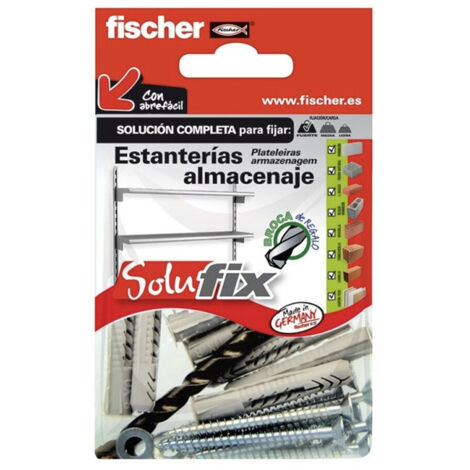 Kit fixation étagère Fischer Shelf Fixing 8x50 mm 5x60 mm (1/2)
