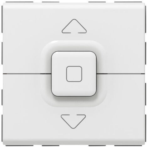 Poussoir 500W maximum Mosaic pour 1 ou plusieurs volets roulants blanc LEGRAND 077028