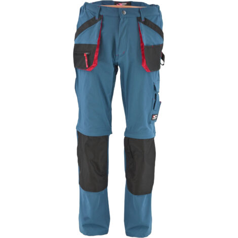 Pantalons de travail awtools T2 couleur pétrole nylon léger antibactérien (1/5)