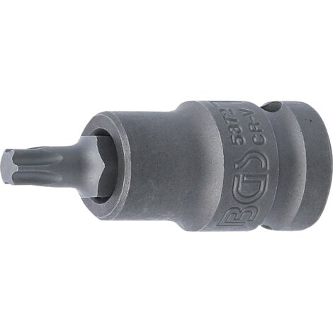 BGS TECHNIC - DOUILLE À CHOC TORX T-STAR MÂLE T40 1/2''