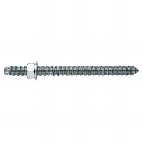 Index – Tige pour scellement chimique M16 x 190 mm – Zinguée avec rondelles et écrous – Boîte de 10 unités pour fixation solide